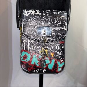 DKNY CLEO Graffiti NS Phone Crossbody